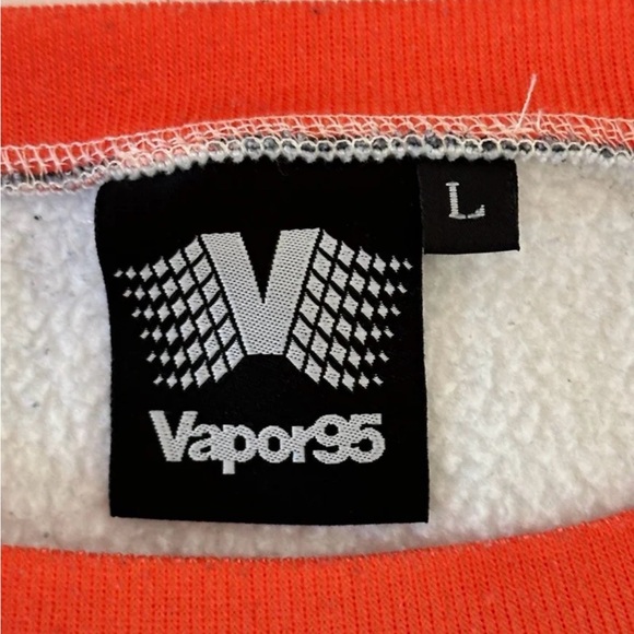 Vapor 95 Men’s Abstract Spellout Pullover Jumper 1983 Sweatshirt size Large - Picture 4 of 8